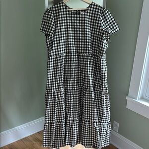 Black and White Gingham Dress